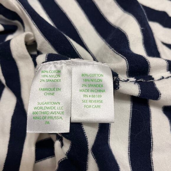 Lilly Pulitzer Dinah Sweater‎ Navy White Striped Size Large Preppy Nautical - Picture 6 of 10